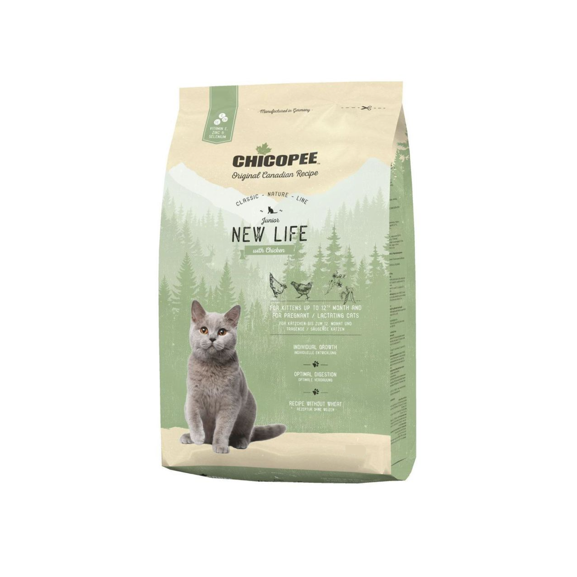 Chicopee Classic Nature Line — New Life, для котят и беременных кошек 1,5 кг
