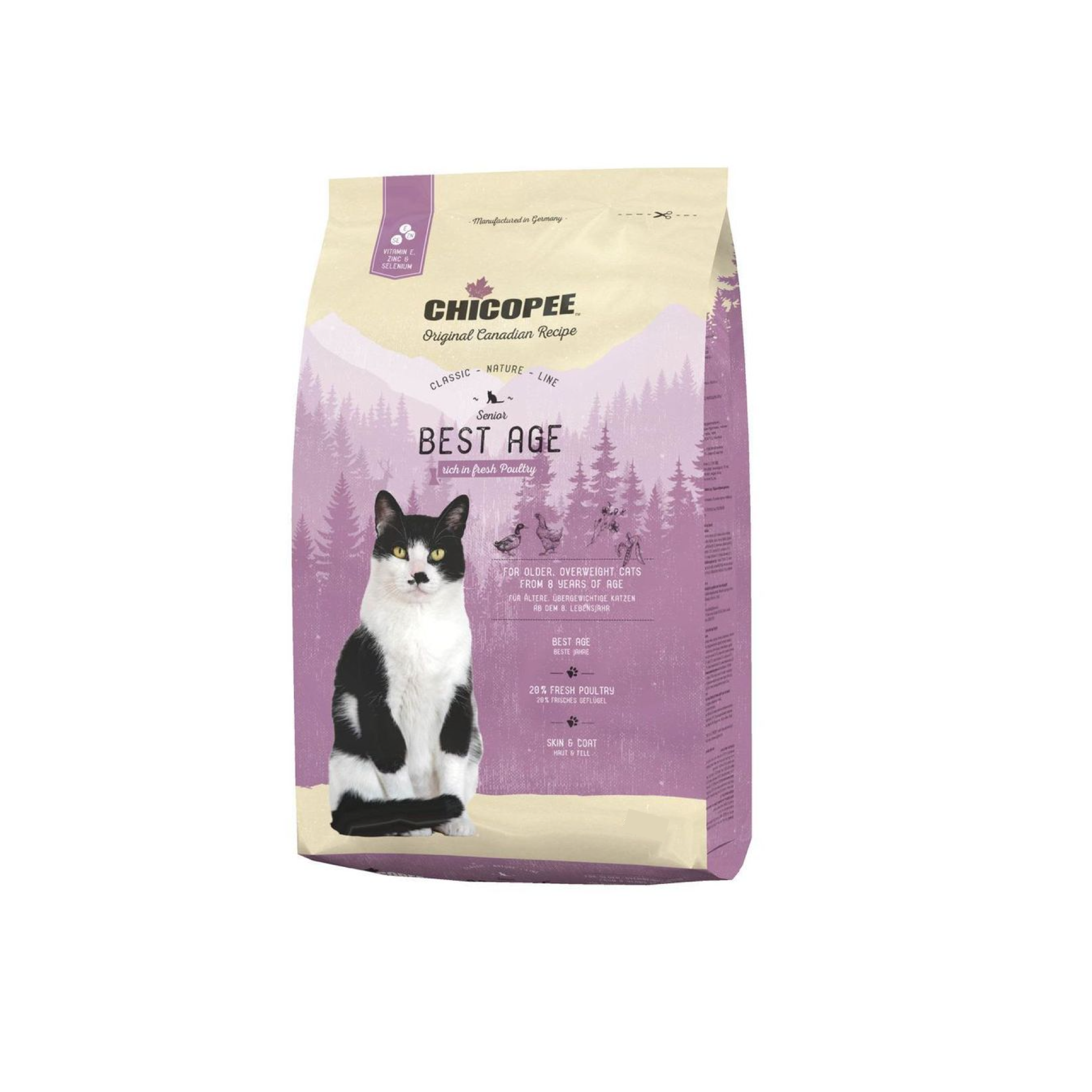 Chicopee Classic Nature Line — Senior Best Age, для кошек 8+ лет 1,5 кг