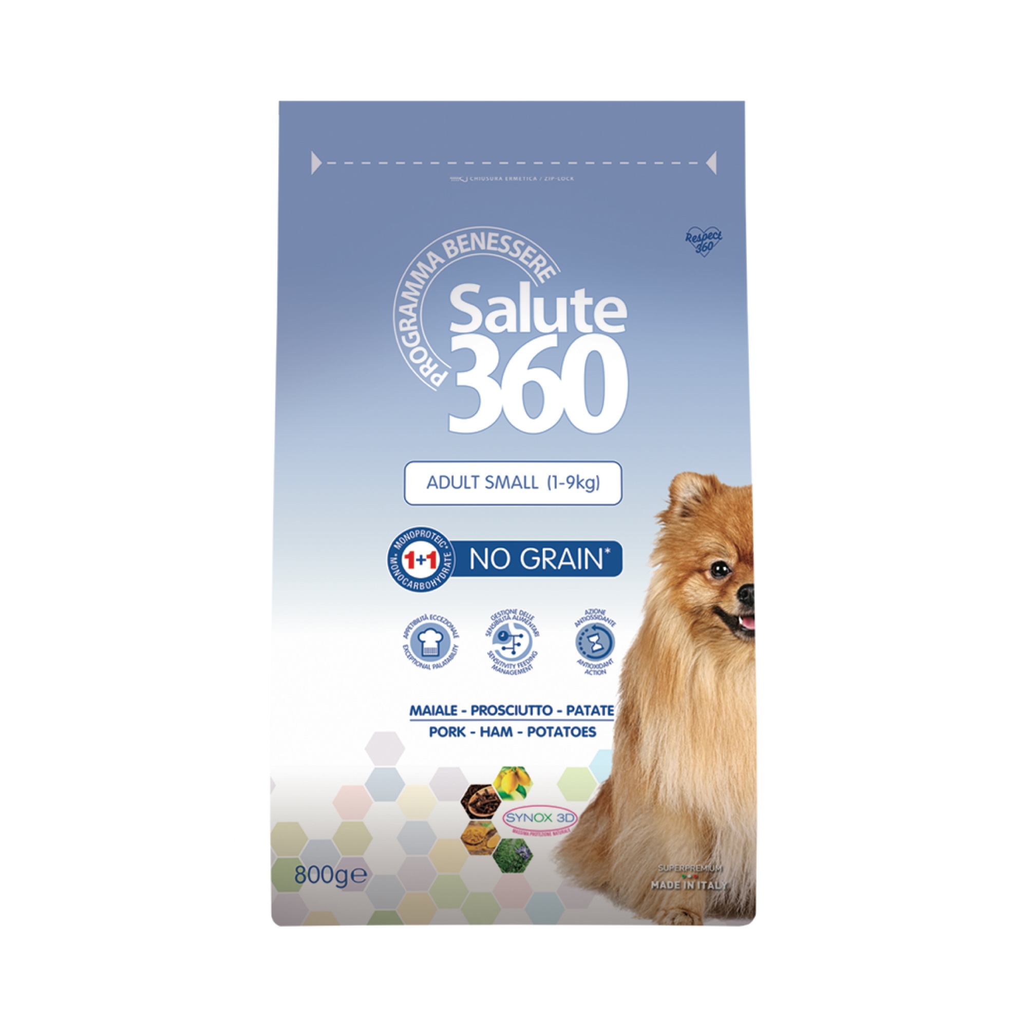Pet 360 Salute Беззерновой для собак мелких пород, свинина 2 кг