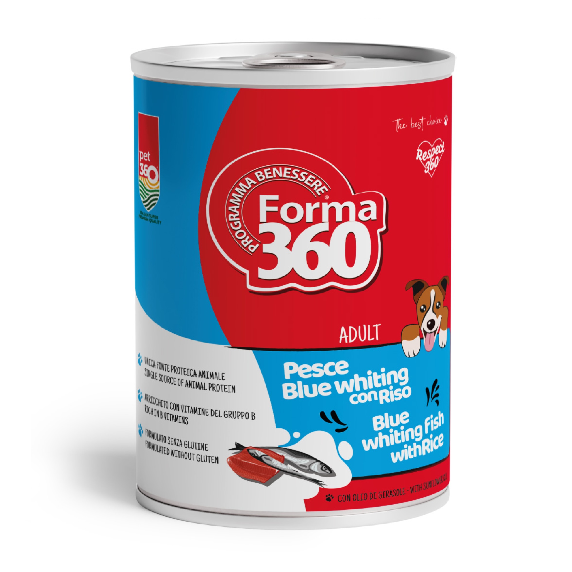 Pet 360 Forma 360 влажный корм, путассу (рыба) с рисом — 400 гр